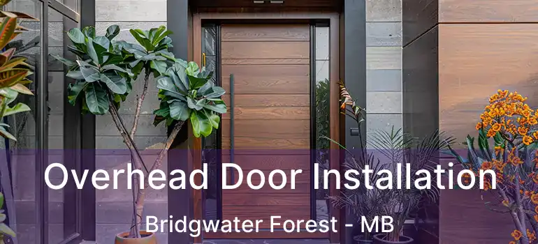  Overhead Door Installation Bridgwater Forest - MB