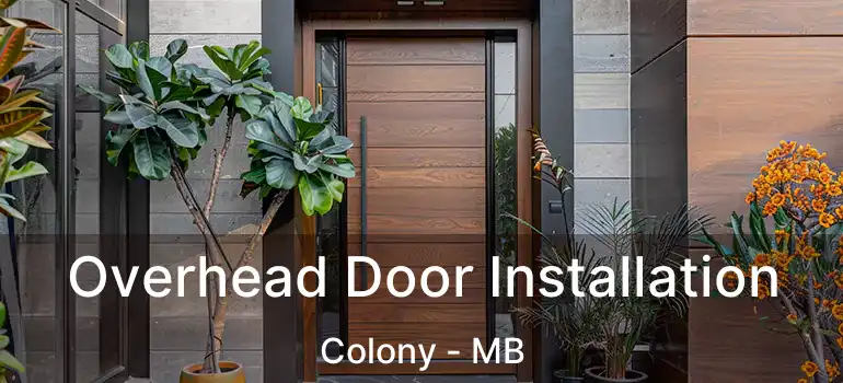  Overhead Door Installation Colony - MB