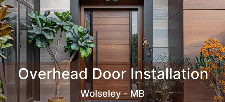  Overhead Door Installation Wolseley - MB