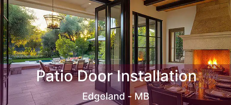  Patio Door Installation Edgeland - MB