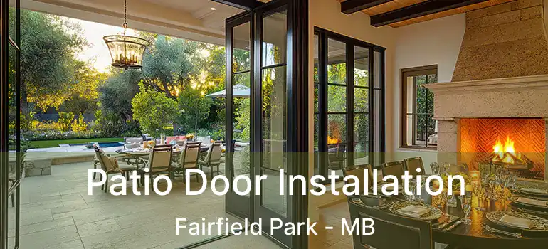  Patio Door Installation Fairfield Park - MB