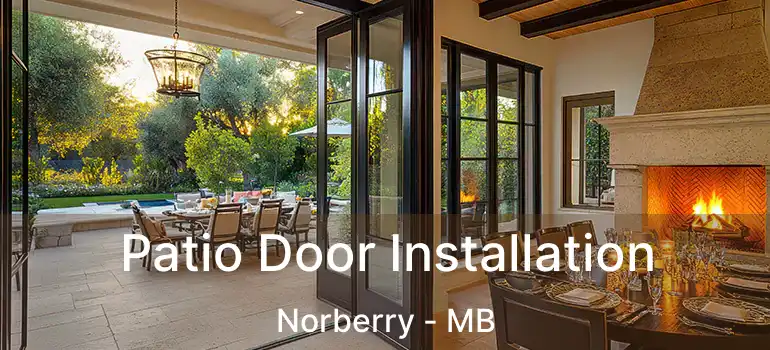  Patio Door Installation Norberry - MB