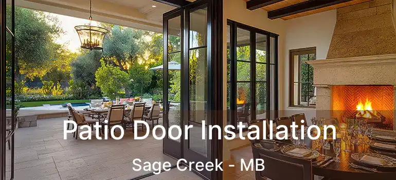  Patio Door Installation Sage Creek - MB