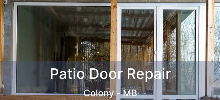  Patio Door Repair Colony - MB