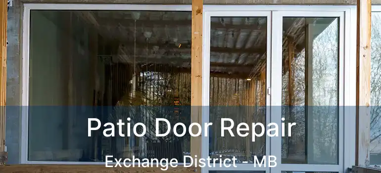  Patio Door Repair Exchange District - MB