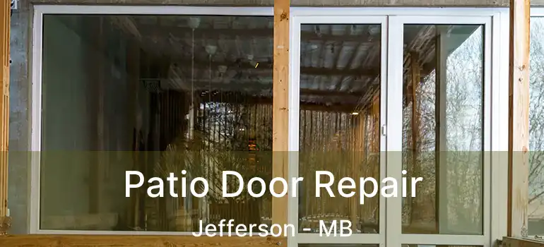  Patio Door Repair Jefferson - MB