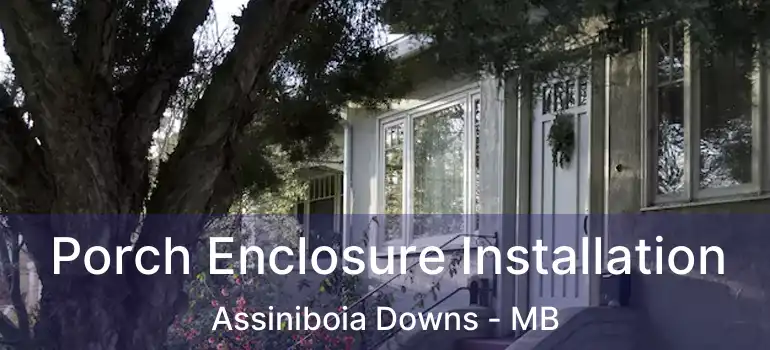  Porch Enclosure Installation Assiniboia Downs - MB