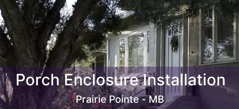  Porch Enclosure Installation Prairie Pointe - MB