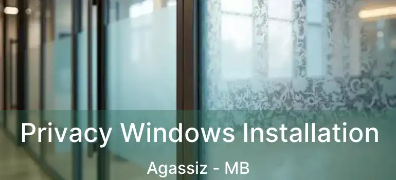  Privacy Windows Installation Agassiz - MB