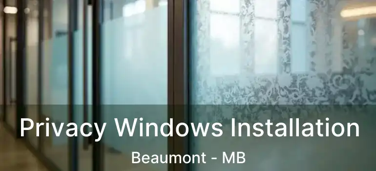  Privacy Windows Installation Beaumont - MB
