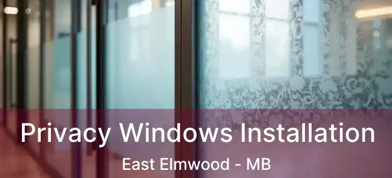  Privacy Windows Installation East Elmwood - MB
