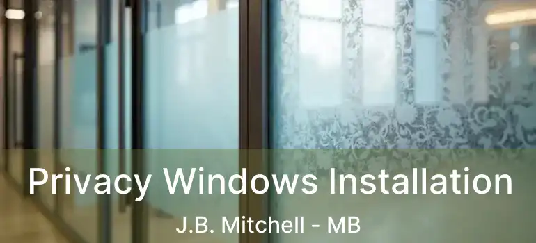  Privacy Windows Installation J.B. Mitchell - MB
