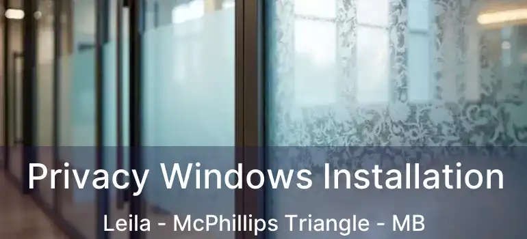  Privacy Windows Installation Leila - McPhillips Triangle - MB