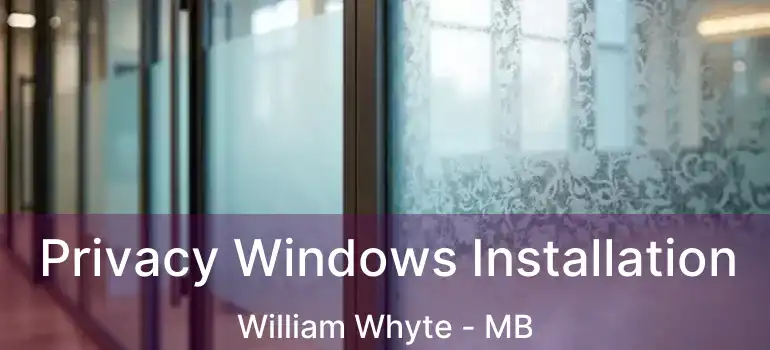  Privacy Windows Installation William Whyte - MB