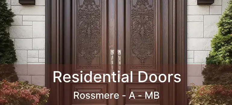  Residential Doors Rossmere - A - MB