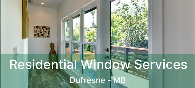  Residential Window Services Dufresne - MB