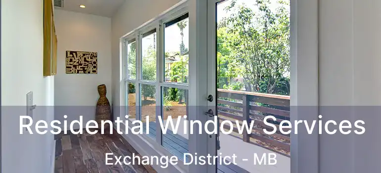  Residential Window Services Exchange District - MB