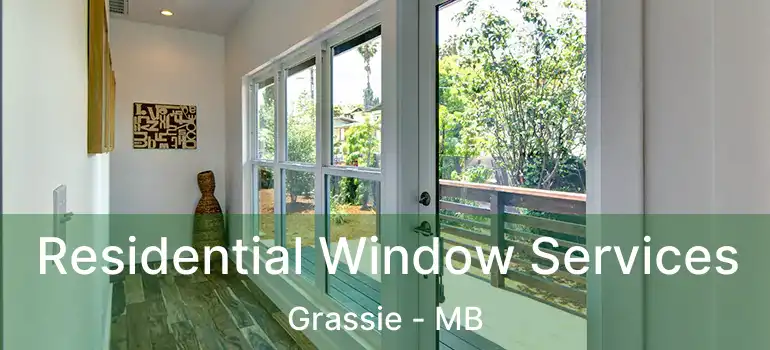  Residential Window Services Grassie - MB