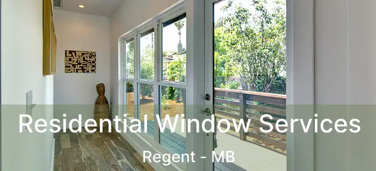  Residential Window Services Regent - MB