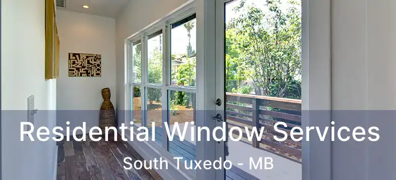  Residential Window Services South Tuxedo - MB