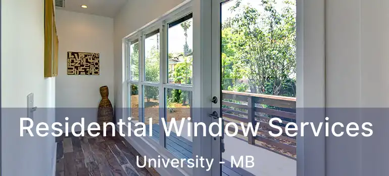 Residential Window Services University - MB