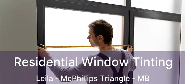  Residential Window Tinting Leila - McPhillips Triangle - MB