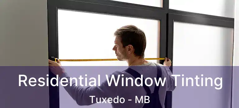  Residential Window Tinting Tuxedo - MB