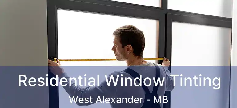  Residential Window Tinting West Alexander - MB