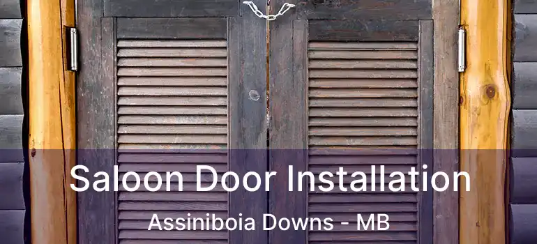  Saloon Door Installation Assiniboia Downs - MB