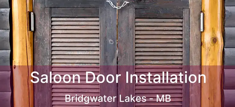  Saloon Door Installation Bridgwater Lakes - MB