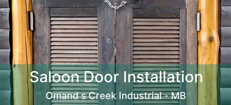  Saloon Door Installation Omand s Creek Industrial - MB
