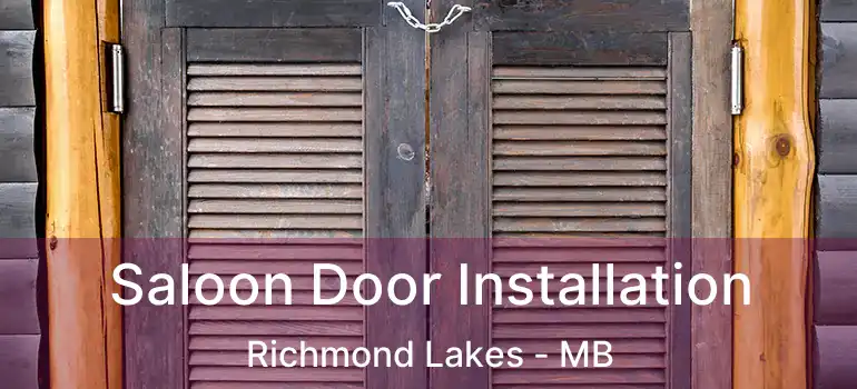  Saloon Door Installation Richmond Lakes - MB