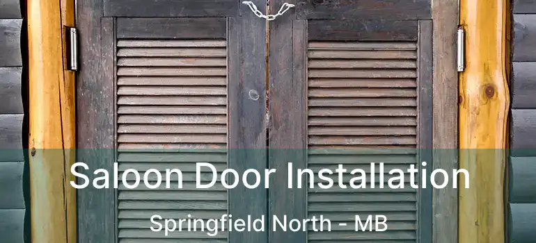  Saloon Door Installation Springfield North - MB