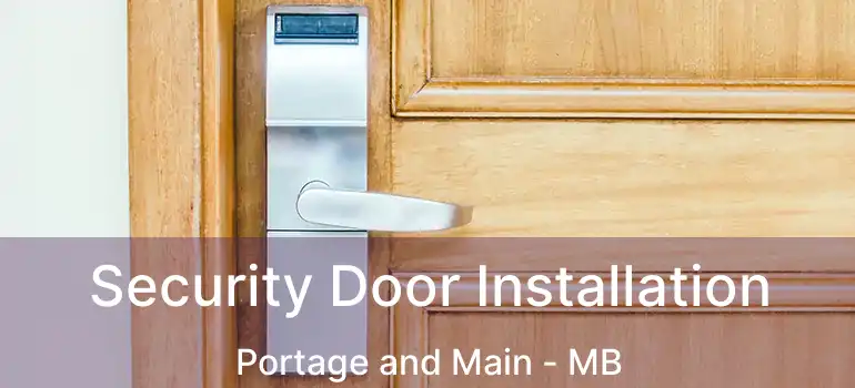  Security Door Installation Portage and Main - MB