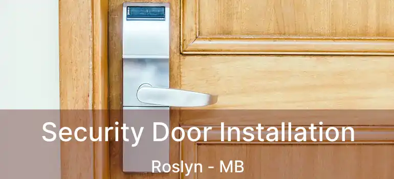  Security Door Installation Roslyn - MB