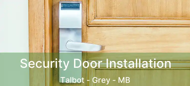  Security Door Installation Talbot - Grey - MB