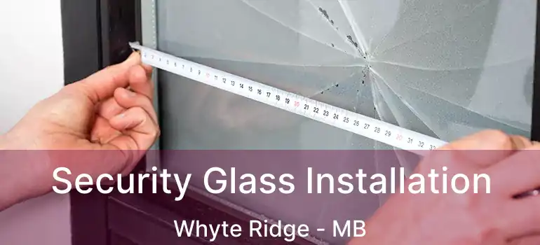  Security Glass Installation Whyte Ridge - MB
