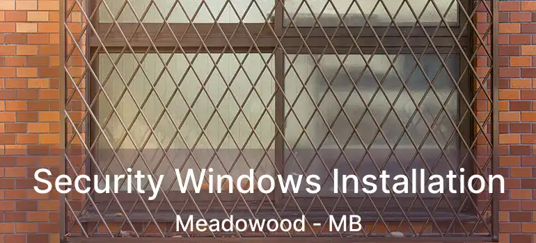  Security Windows Installation Meadowood - MB