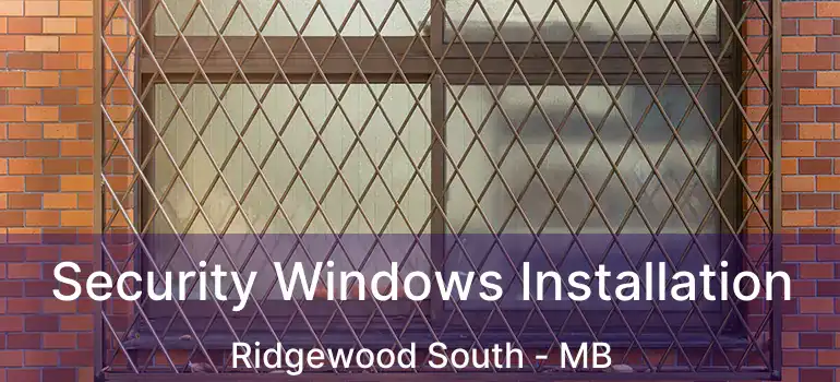  Security Windows Installation Ridgewood South - MB