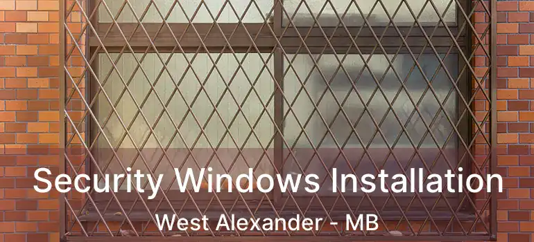  Security Windows Installation West Alexander - MB