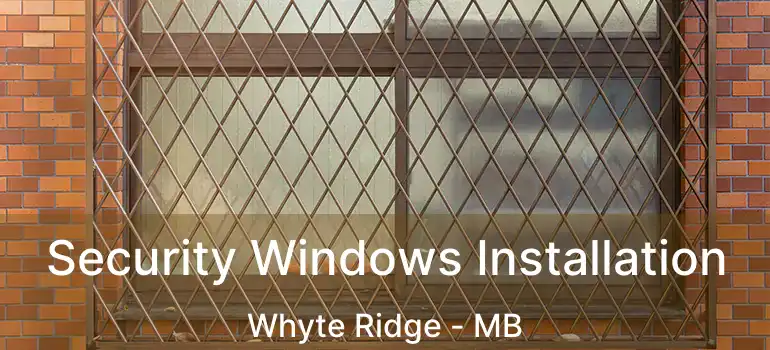  Security Windows Installation Whyte Ridge - MB