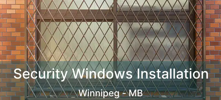  Security Windows Installation Winnipeg - MB