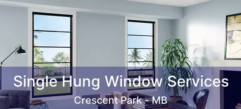  Single Hung Window Services Crescent Park - MB