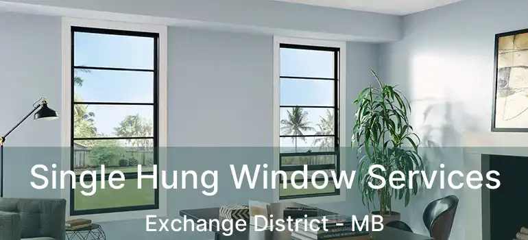  Single Hung Window Services Exchange District - MB