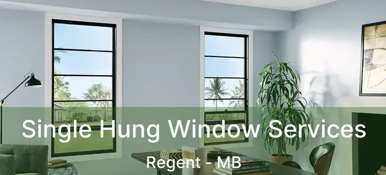  Single Hung Window Services Regent - MB