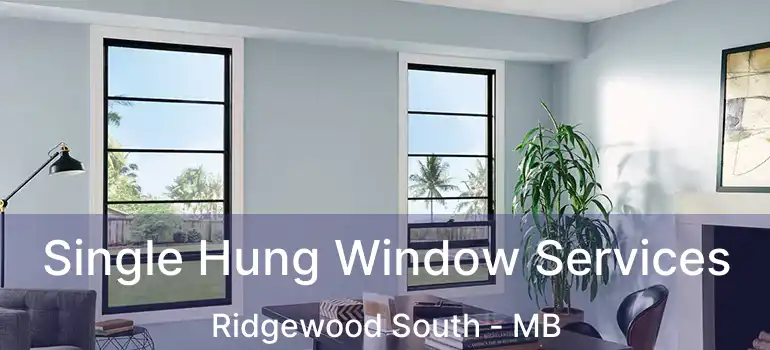  Single Hung Window Services Ridgewood South - MB