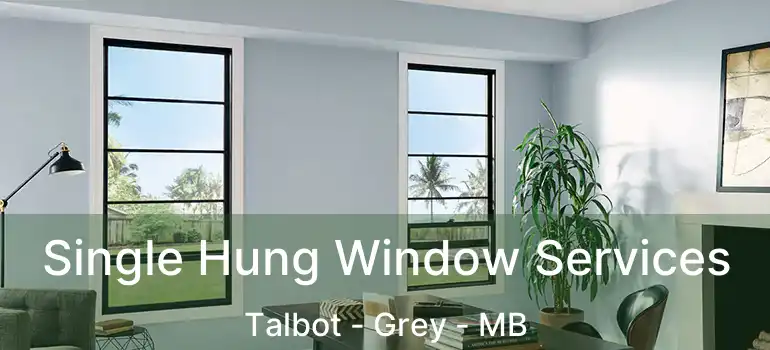 Single Hung Window Services Talbot - Grey - MB