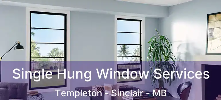  Single Hung Window Services Templeton - Sinclair - MB
