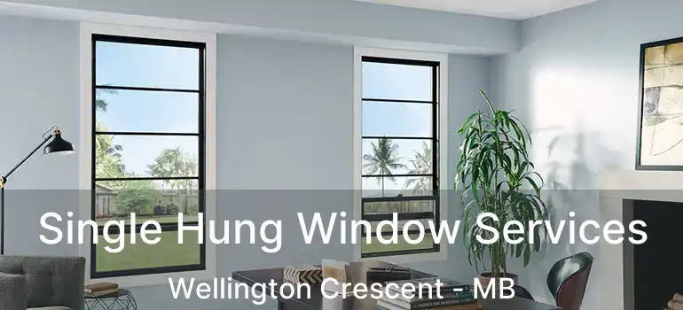  Single Hung Window Services Wellington Crescent - MB