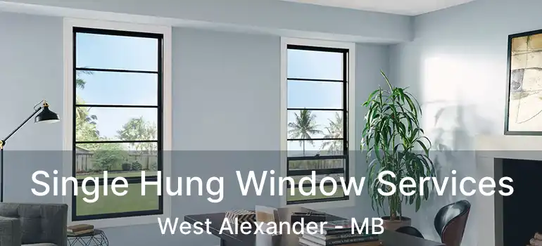  Single Hung Window Services West Alexander - MB